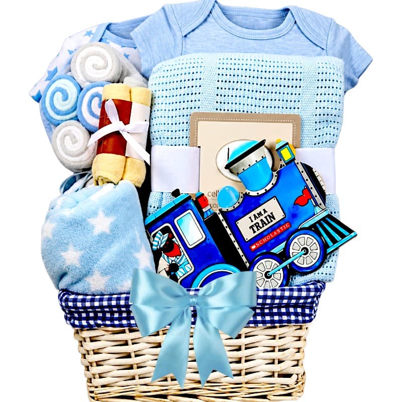 Welcome Baby Boy Gift Basket Welcome Baby Boy Gift Basket