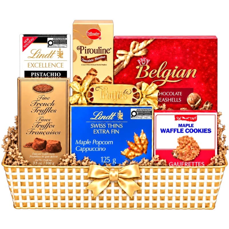Deluxe Lindt Chocolate Gift Basket Deluxe Lindt Chocolate Gift Basket
