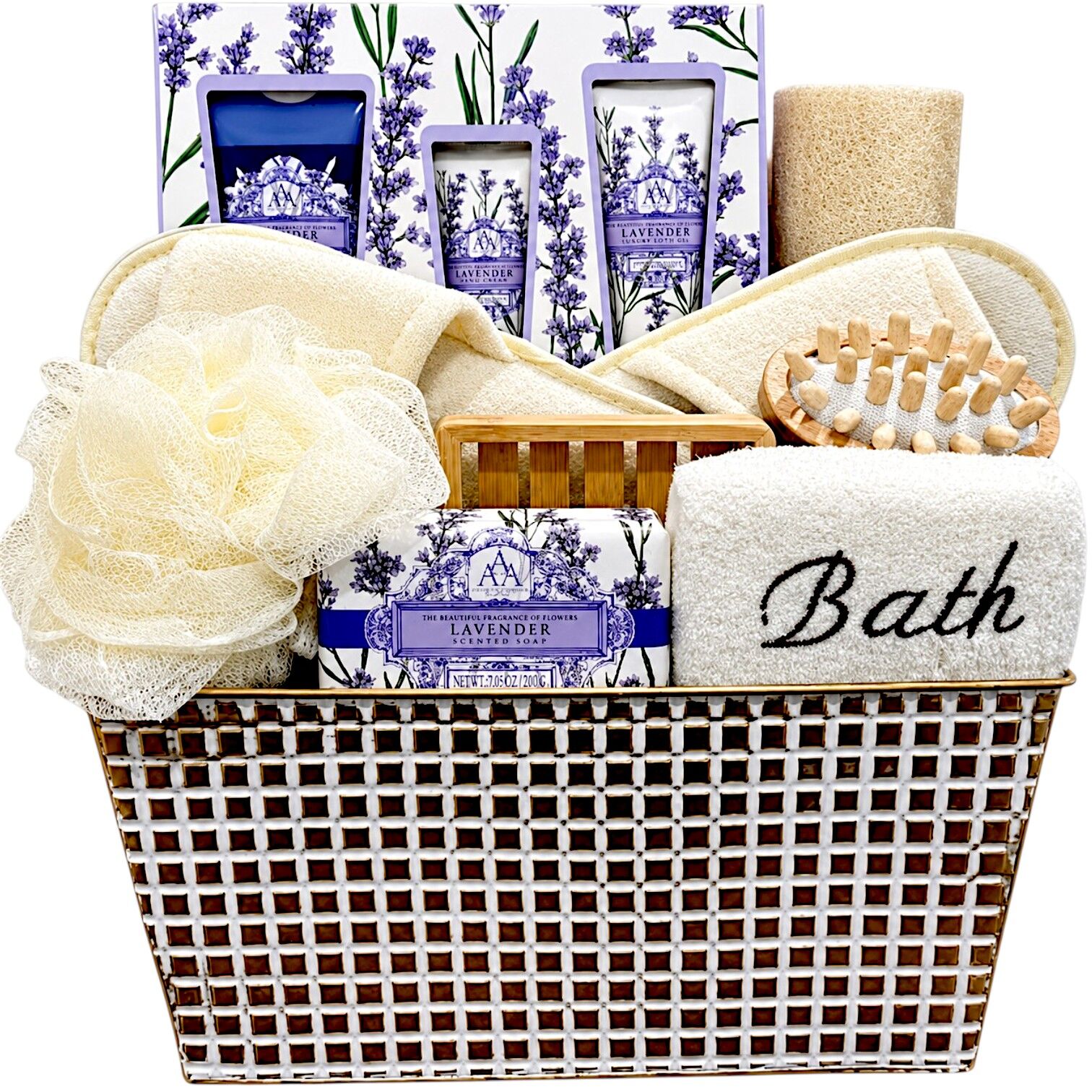 Lavender Spa Gift Basket - Image 1