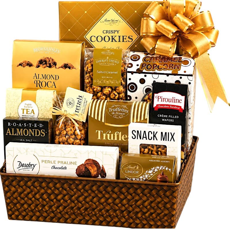 Golden Treats Gift Basket Golden Treats Gift Basket